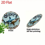 CIFbuy Jaws Movie Amity Island Shark Metal Sign Vintage Retro Tin Sign Wall Decor for Man Cave 12x8 Inches (TikTok, temu pick-up service) - Image 2
