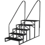Step ladder, 2-Step Ladder Stool, 800lbs Capacity, Anti-Slip Treads & Handles, Foldable , Grey/Black (Shipment from Walmart) - Image 8