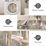 Three-piece kitchen rug set, non-slip and washable, abstract pattern kitchen hallway rug, soft and comfortable, suitable for sinks, floors, entrances, hallways and bathrooms. - Image 7