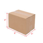 100 Corrugated Paper Boxes 6x4x4" 15.2*10*10cm Yellow - Image 9