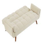 75" Flared Arm Convertible Sleeper Sofa - Image 3