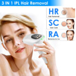 3 In 1 Ice Cooling Laser Hair Removal Painless Permanent At-Home IPL Hair Removal with 999,999 Flashes 9 Energy Levels 2 Flash Modes for Armpits Legs Arms Bikini Line - Image 2