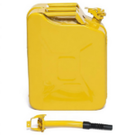 20L US Standard Cold-rolled Plate Petrol Diesel Can Gasoline Bucket with Oil Pipe Yellow 2 Pairs of Gloves - Image 9