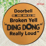 CIFbuy Classic Style | Round Iron Metal Sign 7.8x7.8 Inch 1PC, 2D Flat HD Printed Doorbell Malfunction Warning Decorative Wall Plaque F TikTok, TikTok, ue F Self-pickup Logiopics - Image 6