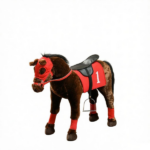 Kids Ride on Horse Toy Age 3-8 – Press to Neigh, Equipped with Saddle & Stirrups - Image 2