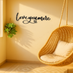 CIFbuy Minimalist Romantic “Love You More” Metal Wall Art, Cursive Script with Heart Iron Decorative Plaque, Sweet Wall Hanging Ornament for Couple Bedroom & Wedding Room, (TikTok/temu self-pickup orders) - Image 3