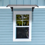 Same Code 27539880 40*38in Household Application Door & Window Rain Cover Eaves Brown Board & Black Holder - Image 19