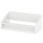 Desktop Bookshelf,Wooden Tilting Bookcase Small Desktop Bookshelf Organizer for Magazines - Image 3