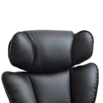 Office Chair with Foot Rest and Waist Lumber Support, Ergonomic Gaming Chair with Adjustable Height Headrest, High-Back Leather Reclining Chair for Home, Black - Image 16