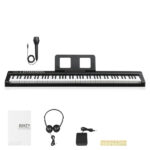 Do Not Sell on Amazon GEP-204 61Key Folding Piano Semi-Weighted Standard Keyboards Digital Piano with Bluetooth, Handbag for Piano Lover Black color - Image 16