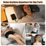 Heated Neck Massager Pillow with 3 Heat Settings (98.6°F-131°F) & 3 Vibration Modes, Contoured Memory Foam Neck Support for Home Office Travel - Image 12