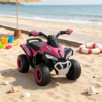 Pink Non-Electric Toddler Ride-On Push Car: Foot-to-Floor Sliding Ride Racer ATV Toy with Music & Lights – for 1.5-3 Year Old Kids - Image 4