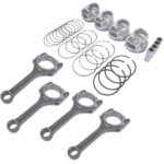 Set of 4 Connecting Rod & Piston Kit For Hyundai Accent Kia Rio 1.6L 2012-2017 230412B600 235102B010 - Image 8