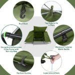 Collapsible camping tent with an integrated cot - Image 15