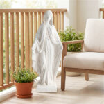 31.5" Virgin Mary Garden Statue, All-Weather MgO Religious Sculpture for Outdoor & Indoor Decor - Image 5