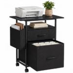 File Cabinets, Storage Cabinets for Hanging Files Letter/Legal/F4/A4 Size, Black
