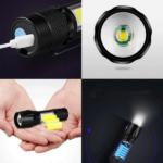 2 Pack USB Rechargeable Small LED Flashlights Camping Flashlight Work Light (US Logistics For USPS/DHL/Fedex/UPS. No designated logistics accepted TK/TMEU only For self-pickup - Image 7