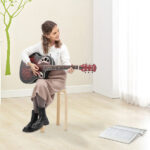 Don’t sell on Amazon 41 inch Full-Size Cutaway Acoustic-Electric Guitar Grape Voice Hole Spruce Top Round Back Sunset Red - Image 16