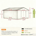 Outdoor Garden Storage Shed Tool House - Image 3