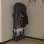 Adjustable Baby High Chair 0-6 Years – Portable Infant Feeding Seat with Safety Belt, Silent Lockable Wheels & Easy-Clean Design for Home, Dining, Living Room, Bedroom (Black) - Image 5