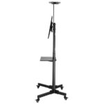 TSY 1600 32-70" TV Mobile Cart Weight Bearing 60kg Maximum VESA 400*600 Up and Down Adjustable 15° with Pulley Tray Camera Bracket - Image 15