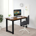 [Old code:20660718]110cm Decent High Strength Wooden Computer Desk Oak - Image 19