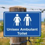 CIFbuy 1pc Blue Ambulant Toilet Tin Sign 8x12in Waterproof Metal Plaque, Metal Plaque, Art For Indoor Outdoor Home Decor TinikTok, TinikTok, Self-f ckup Logiopcorframed 2D - Image 7