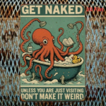 CIFbuy Vintage Octopus Bathtub Metal Sign 8x12 Inch, Rustic 2D Flat Iron Wall Art, Waterproof Farmhouse Bathroom Decor Hanging Plaque O TikTok, TikTok, rt Self-pickup Logiopics - Image 5