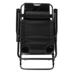 Portable Dual Purposes Extendable Folding Reclining Chair Black - Image 5