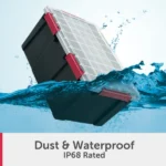 (2 pack)20 Gallon WaterProof Plastic Storage Bin with Lid, Gasket Seal and Durable Latches, Black(Shipment from Walmart) - Image 4