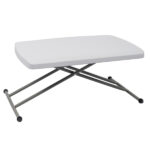Replace 59374361 76*50*70.5cm Liftable Garden Plastic Table White - Image 38