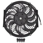12" 12V Puller Black Single Fan Curved Blades 1226 cfm compatible with VA10-AP50/C-61A 30101522 - Image 6