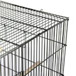 30.5'' Metal Cage with Wood Perches for Small birds, Black - Image 4