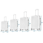 Vertical pattern four-in-one universal wheel with handle trolley case 16in 20in 24in 28in ABS aluminum alloy trolley classic color - dark gray N101 product upgrade - Image 4