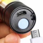 4Pcs Mini Zoomable LED Flashlight USB RechargeableCamping Hiking Flashlight Work light (US Logistics For USPS/DHL/Fedex/UPS. No designated logistics accepted TK/TMEU only For self-pickup - Image 9