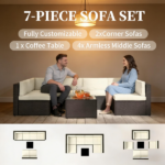 Pieces Patio Furniture Set - Image 3