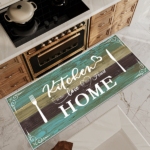 Boho Kitchen Rug Sets 3 Pieces, Washable Kitchen Mats for Floor, Non Slip Soft Kitchen Area Rug Floor Mat for Kitchen, Laundry Room and Hallway (Teal, 20''x32''+20''x48''+20''x60'') - Image 10