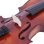 [Do Not Sell on Amazon] GV201 4/4 Classic Solid Wood Violin Case Bow Violin Strings Rosin Shoulder Rest Electronic Tuner - Image 15