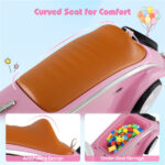 Kids Ride On Sliding Car, Foot-to-Floor Toy with LED Lights & Horn (Pink 19-36 Months) - Image 7