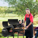 Barrel Charcoal Grill with Offset Smoker, All Metal Outdoor Smoker with Side Table and Wheels for Outdoor Garden Patio and Backyard Cooking - Image 15