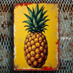 CIFbuy Vintage Pineapple Metal Sign 8x12 Inch, Rustic Waterproof" Wall Plaque, Sign For Living Room Game Room Kids RustiikTok, RustiikTok, t Self-pickup Logiopics - Image 3