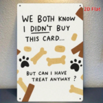 CIFbuy I Know You Don't Buy Cards Vintage Metal Sign, Retro 2D Flat Printed Iron Wall Art, Waterproof Durable Hanging Plaque Decor For TikTok, TikTok, n Wall Art Self-pickup Logiopics - Image 7