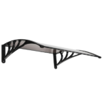 Same Code 83221385 100 x 100 Household Application Door & Window Rain Cover Eaves Canopy Brown & Black Bracket - Image 2