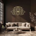 CIFbuy™ Iron Mandala Lotus Wall Art, Zen Style Wall Hanging, Luxury Theme Home Decor (TikTok, Temu: Self-pickup available) - Image 7