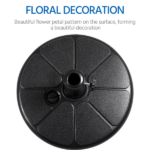 22L Water/ Sand Filled Outdoor Umbrella Base for Patio Lawn Garden, Black - Image 4