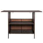 Modern Stylish And Beautiful Bar Table Brown Gradient - Image 11
