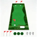 Real Roll Golf Putting Mat 10ft x 3.5ft, Non-Slip Indoor Outdoor Practice Green Turf with Hole Cups Flags for Home Office Backyard Training - Image 5
