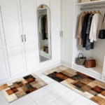 Three-piece kitchen rug set, non-slip and washable, abstract pattern kitchen hallway rug, soft and comfortable, suitable for sinks, floors, entrances, hallways and bathrooms. - Image 10