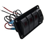 4 Gang ABS+PC Toggle Rocker Switch Panel fit for Car Boat Marine Rv Truck Red Led - Image 3