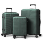 PP Trolley Case 20in 24in 28in 3PCS Suitcase Set Dark Green - Image 24